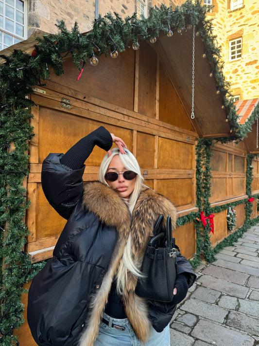 Fur Collar Down Puffer Jacket