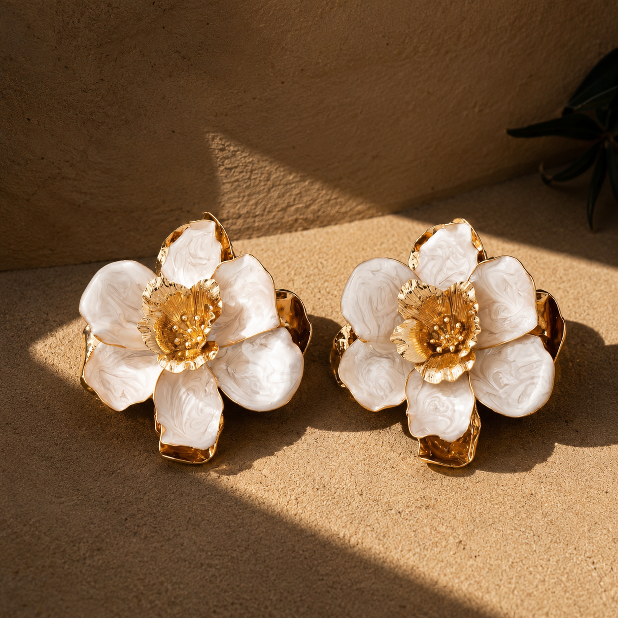 Dune Flower Large Earrings