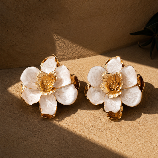 Dune Flower Large Earrings