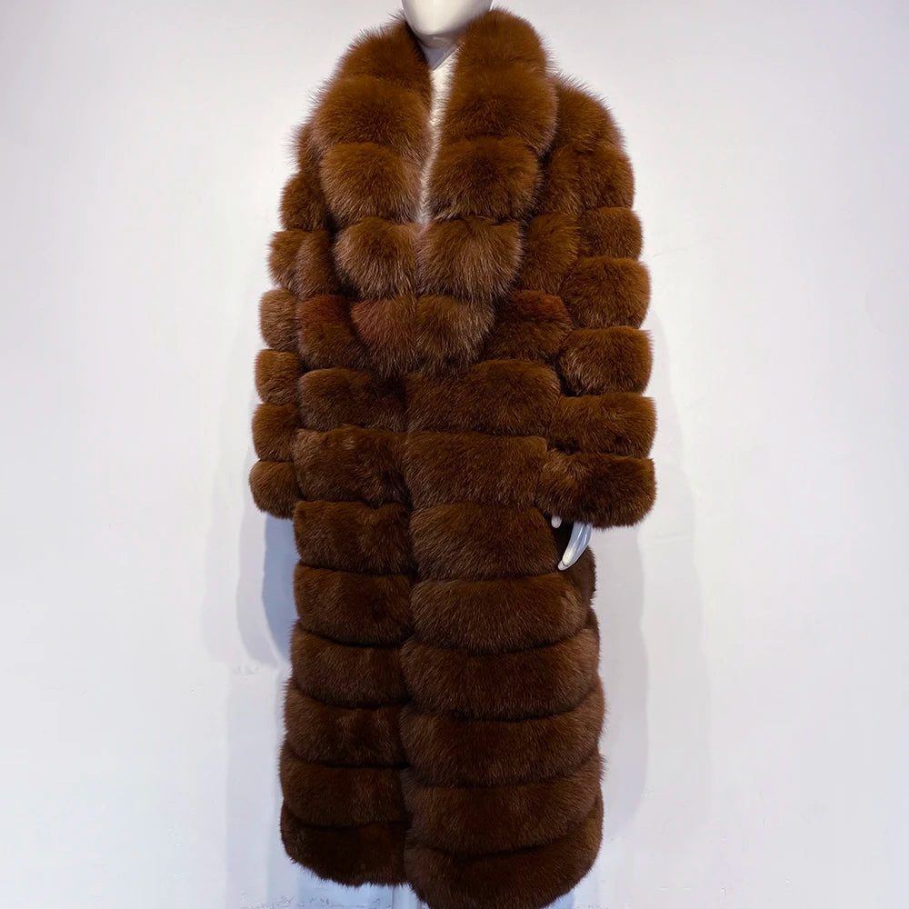 Twelve Ring Maxi Fox Fur Coat