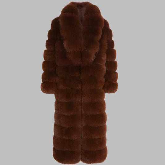 Twelve Ring Maxi Fox Fur Coat