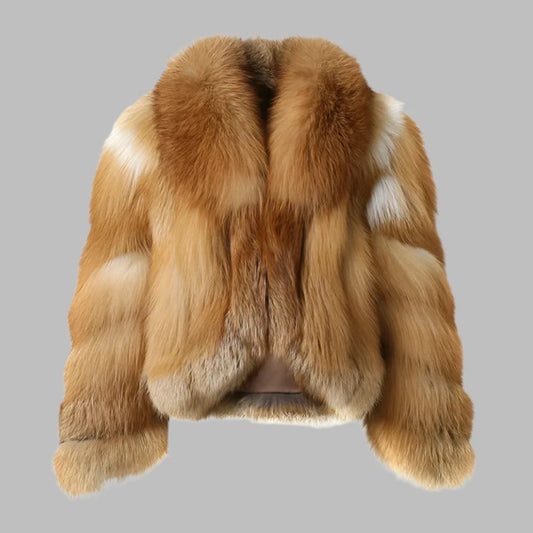 Red Fox Cropped Fur Coat